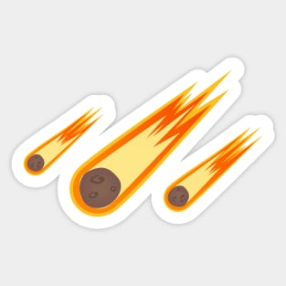 Asteroid Space Comet Sticker